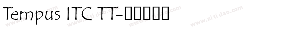 Tempus ITC TT字体转换